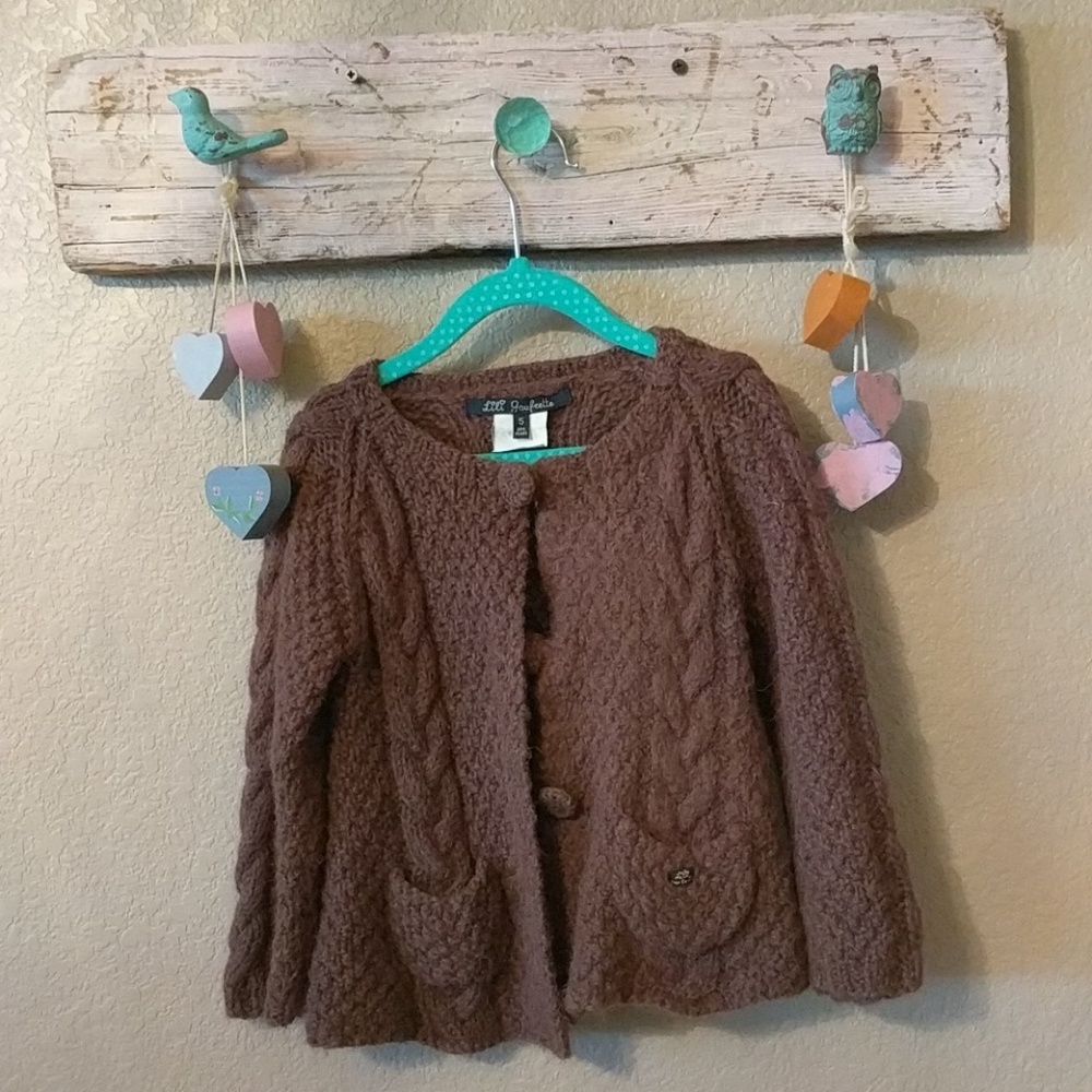 French Lili Gaufrette Cable knit Swing Sweater